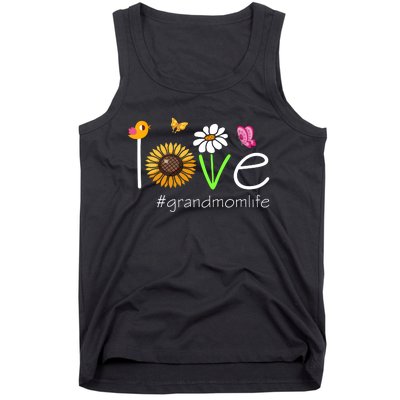 Love Grandmom Life Cute Matching Family Tank Top