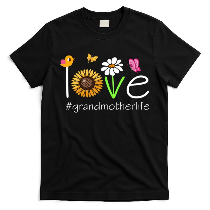 Love Grandmother Life Cute Matching Family T-Shirt