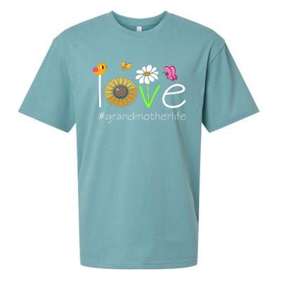 Love Grandmother Life Cute Matching Family Sueded Cloud Jersey T-Shirt