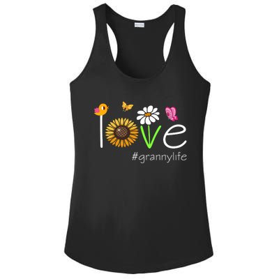 Love Granny Life Cute Matching Family Ladies PosiCharge Competitor Racerback Tank