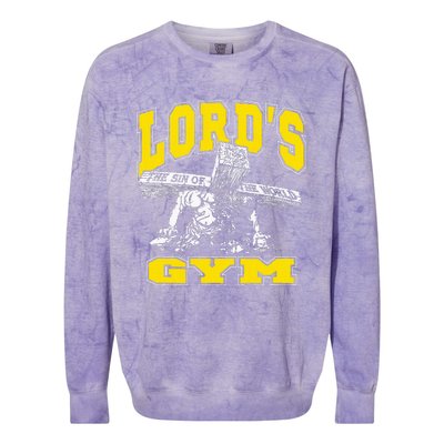 Lords Gym LordS The Sin Of World Jesus Colorblast Crewneck Sweatshirt