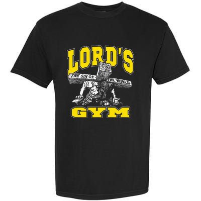 Lords Gym LordS The Sin Of World Jesus Garment-Dyed Heavyweight T-Shirt