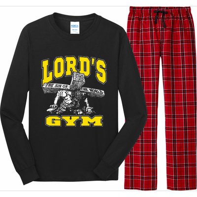 Lords Gym LordS The Sin Of World Jesus Long Sleeve Pajama Set