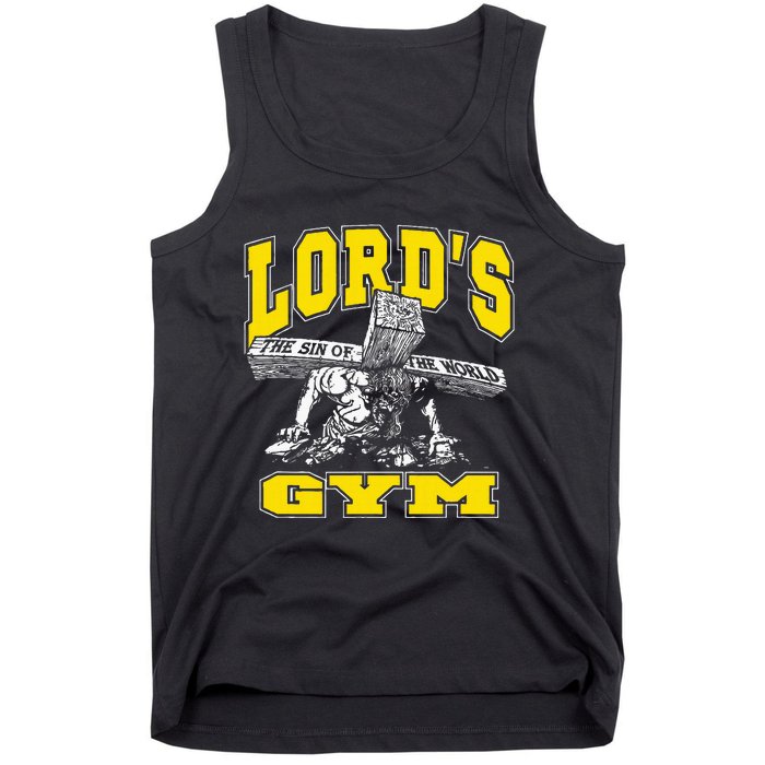 Lords Gym LordS The Sin Of World Jesus Tank Top