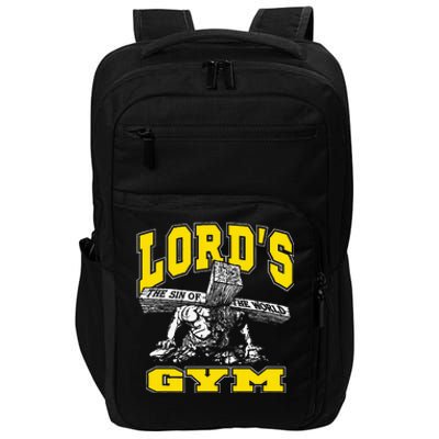 Lords Gym LordS The Sin Of World Jesus Impact Tech Backpack