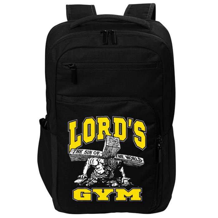 Lords Gym LordS The Sin Of World Jesus Impact Tech Backpack