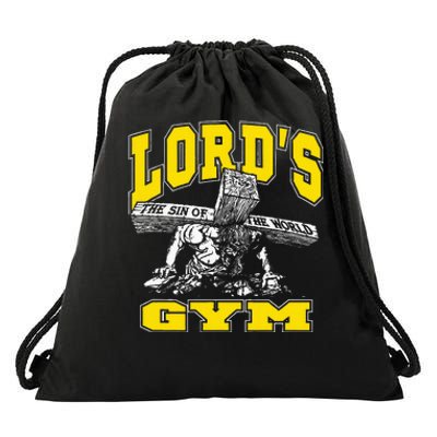 Lords Gym LordS The Sin Of World Jesus Drawstring Bag