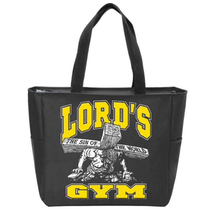 Lords Gym LordS The Sin Of World Jesus Zip Tote Bag