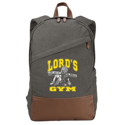 Lords Gym LordS The Sin Of World Jesus Cotton Canvas Backpack