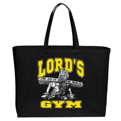 Lords Gym LordS The Sin Of World Jesus Cotton Canvas Jumbo Tote