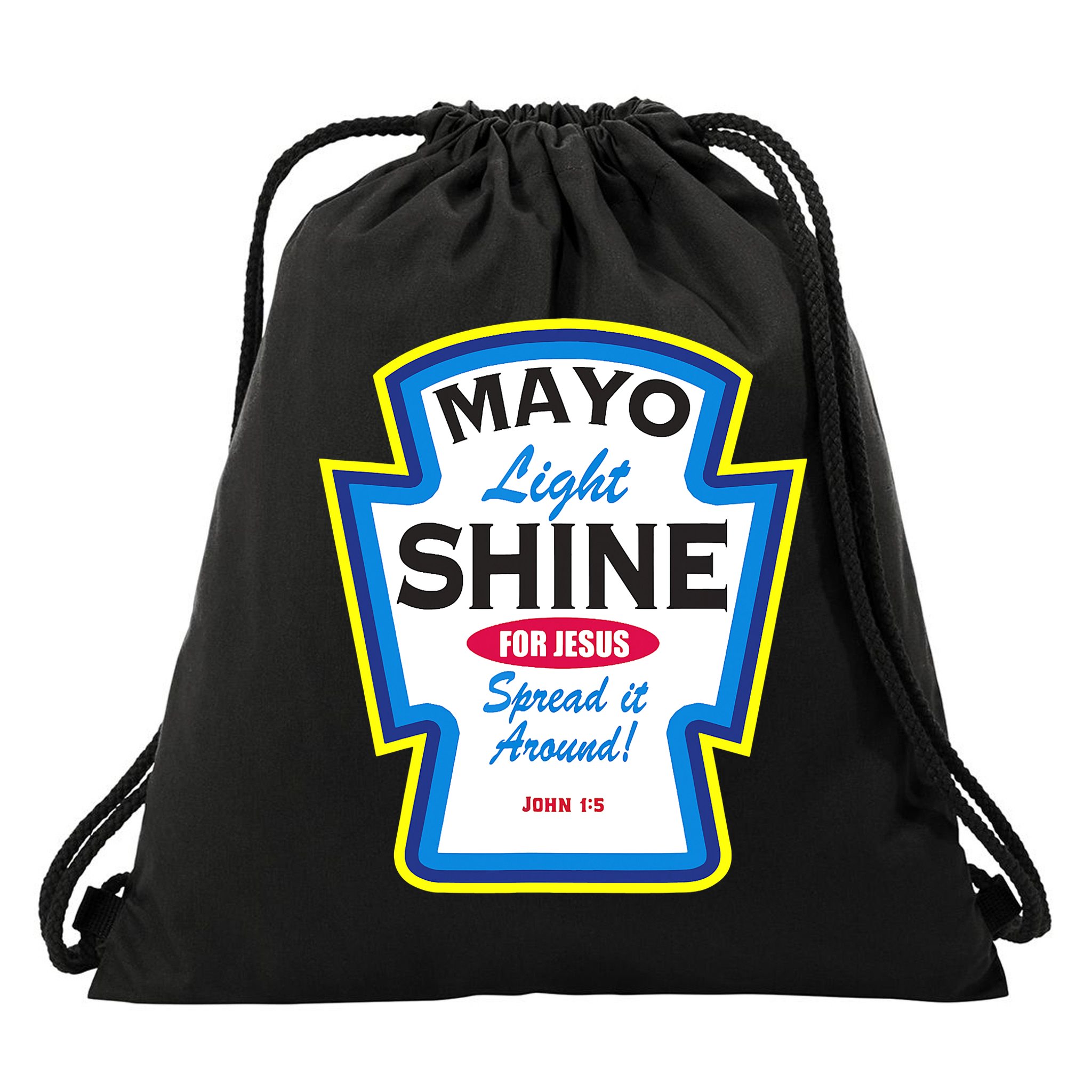 Love God Love Funny Christian Drawstring Bag