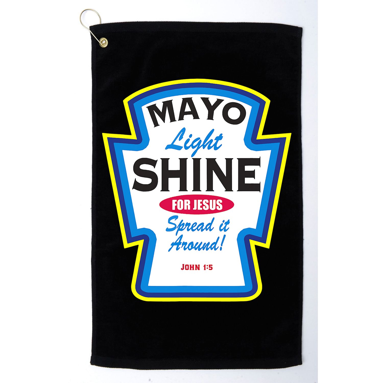 Love God Love Funny Christian Golf Towel