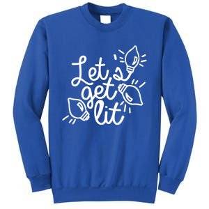 Let Get Lit Party Christmas Xmas Vibe Lit Af Ing Pun Great Gift Sweatshirt