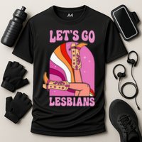 LetS Go Lesbians Lgbtq Lesbian Pride Month Cooling Performance Crew T-Shirt