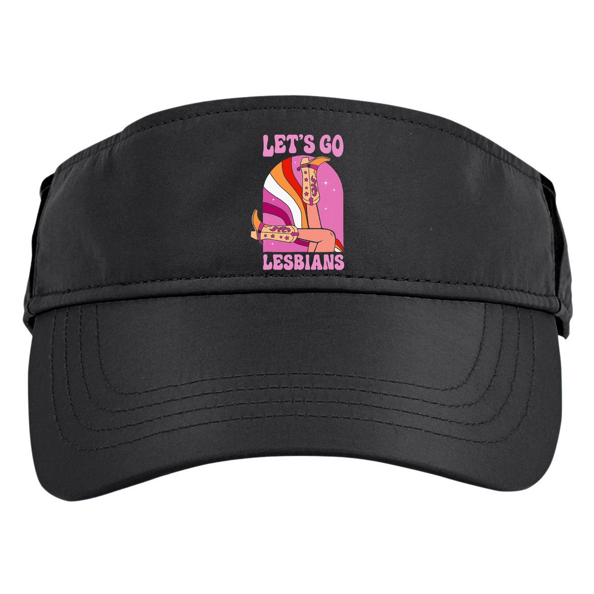 LetS Go Lesbians Lgbtq Lesbian Pride Month Adult Drive Performance Visor