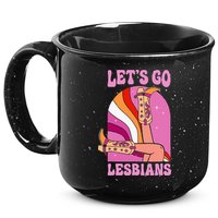 LetS Go Lesbians Lgbtq Lesbian Pride Month 15oz Campfire Ceramic Mug
