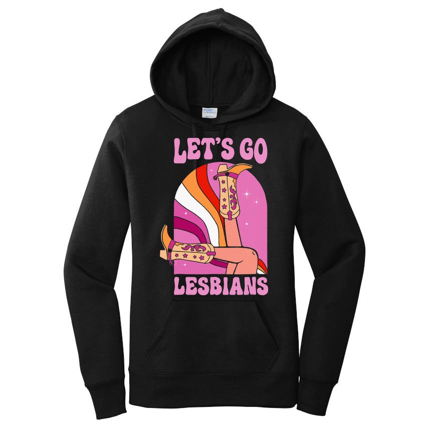 LetS Go Lesbians Lgbtq Lesbian Pride Month Women's Pullover Hoodie