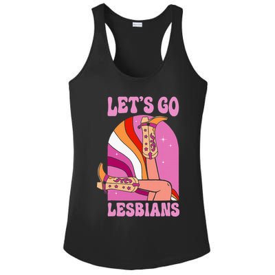 LetS Go Lesbians Lgbtq Lesbian Pride Month Ladies PosiCharge Competitor Racerback Tank