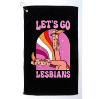 LetS Go Lesbians Lgbtq Lesbian Pride Month Golf Towel