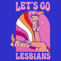 LetS Go Lesbians Lgbtq Lesbian Pride Month V-Neck T-Shirt
