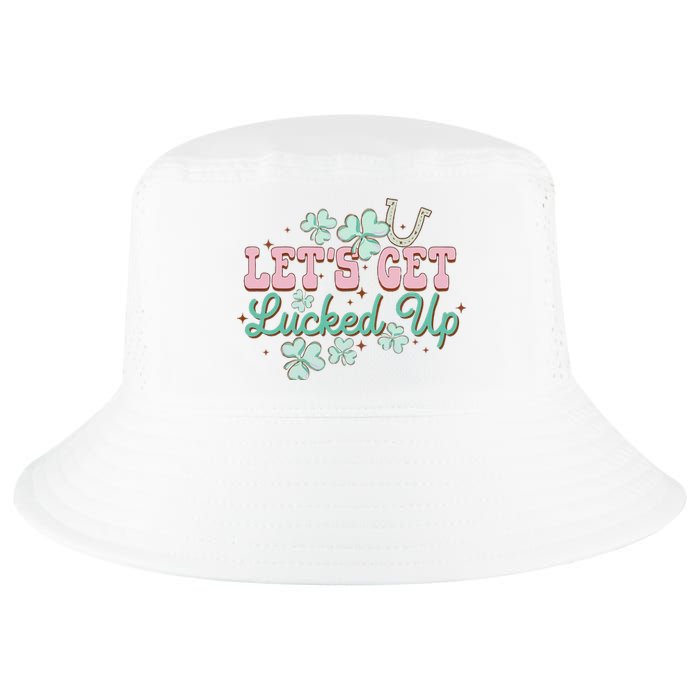 Lets Get Lucked Up St Patricks Shamrock Irish Lucky Vibes Cool Comfort Performance Bucket Hat