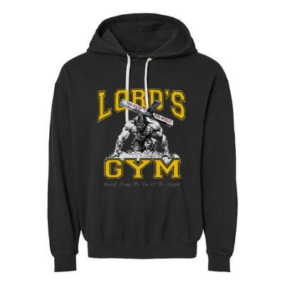 Lords Gym LordS The Sin Of World Jesus Garment-Dyed Fleece Hoodie