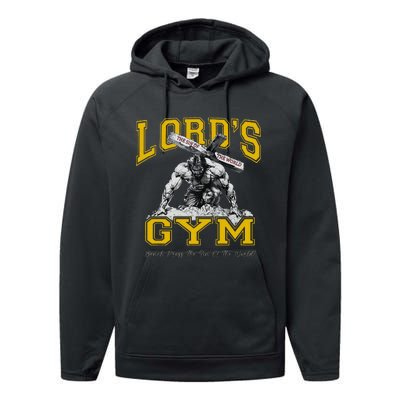 Lords Gym LordS The Sin Of World Jesus Performance Fleece Hoodie