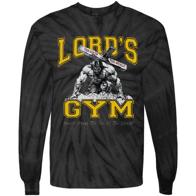 Lords Gym LordS The Sin Of World Jesus Tie-Dye Long Sleeve Shirt