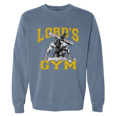 Lords Gym LordS The Sin Of World Jesus Garment-Dyed Sweatshirt