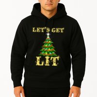 LetS Get Lit Drinking Funny Christmas Hoodie