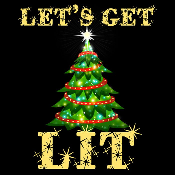 LetS Get Lit Drinking Funny Christmas Impact Tech Backpack