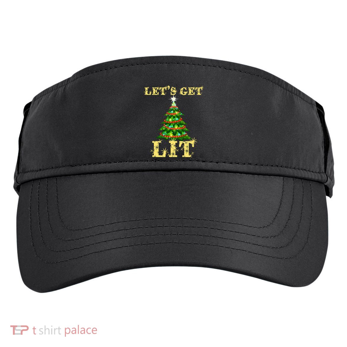 LetS Get Lit Drinking Funny Christmas Adult Drive Performance Visor
