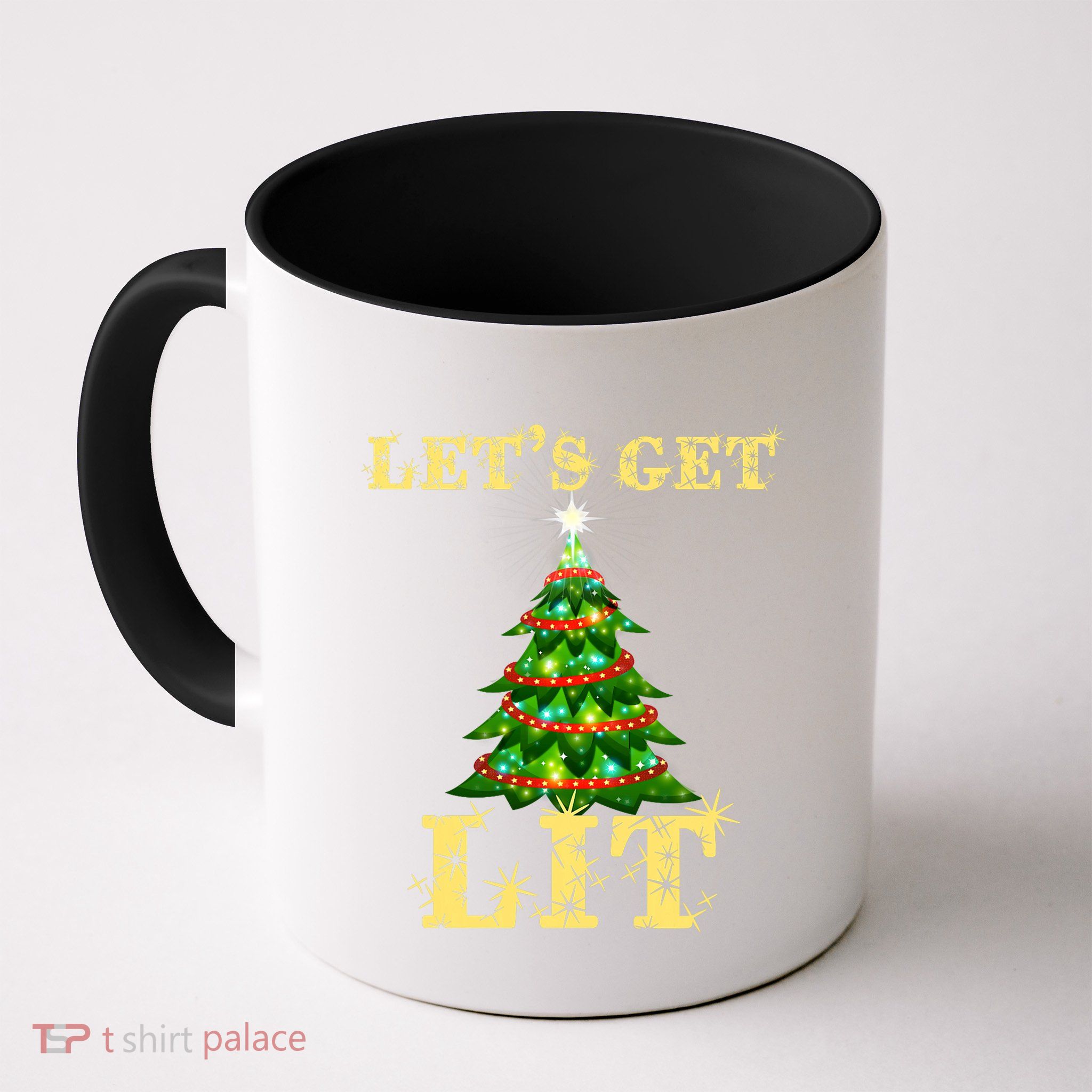 LetS Get Lit Drinking Funny Christmas Mug