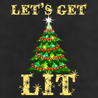 LetS Get Lit Drinking Funny Christmas Microfiber Hand Towel