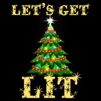 LetS Get Lit Drinking Funny Christmas Zip Tote Bag