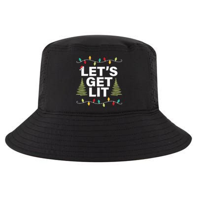 LetS Get Lit Funny Christmas Drinking Xmas Lights Cool Comfort Performance Bucket Hat