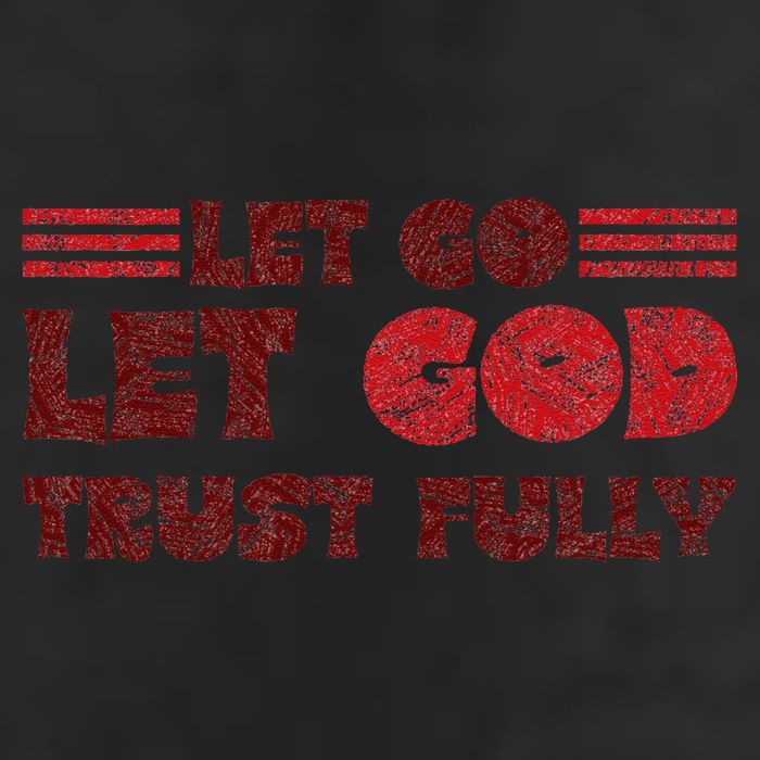 Let Go Let God Trust Fully Biblical Faith Religious Believe Adult Drive Performance Visor