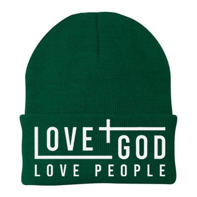 Love God Love People Knit Cap Winter Beanie