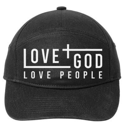 Love God Love People 7-Panel Snapback Hat