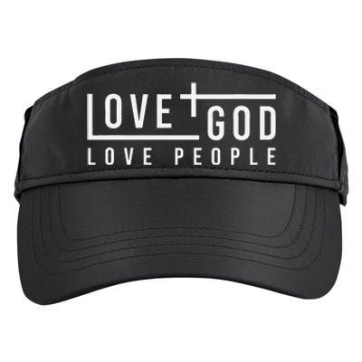 Love God Love People Adult Drive Performance Visor