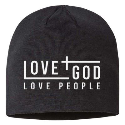 Love God Love People Sustainable Beanie