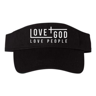 Love God Love People Valucap Bio-Washed Visor