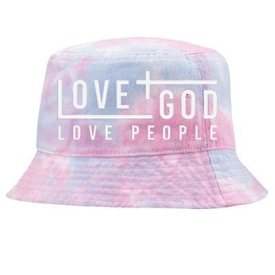 Love God Love People Tie-Dyed Bucket Hat