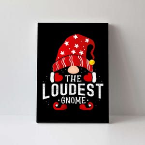 Loudest Gnome Matching Christmas Pjs For Family Canvas