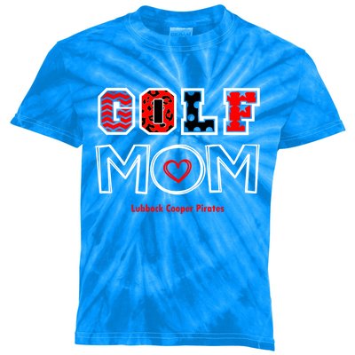 Lcp Golf Mom Design 2 Gift Kids Tie-Dye T-Shirt