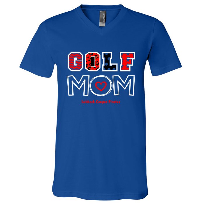 Lcp Golf Mom Design 2 Meaningful Gift V-Neck T-Shirt