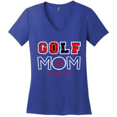 Lcp Golf Mom Design 2 Meaningful Gift Women's V-Neck T-Shirt