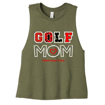 Lcp Golf Mom Design 2 Meaningful Gift Women's Racerback Cropped Tank