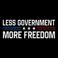 Less Government More Freedom More Liberty Political Poster