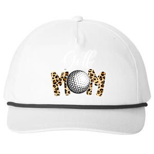 Leopard Golf Mom Life Game Day Mama Mothers Day Funny Gift Snapback Five-Panel Rope Hat